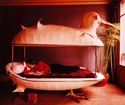 Francois-Xavier & Claude Lalanne designed bed is for the birds